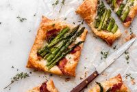 Bacon Gruyere Asparagus Tarts