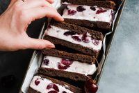 Handcrafted Black Forest Ice Cream Sandwiches