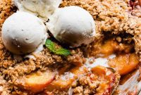 Heavenly Brown Butter Peach Crisp