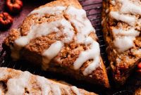 Maple-Glazed Autumn Pumpkin Scones