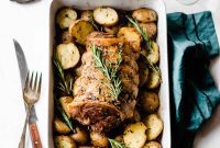 Slow-Roasted Lamb with Herb Garlic Butter Potatoes
