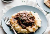 Slow-Braised Beer Ribs with Creamy Cheddar Mash