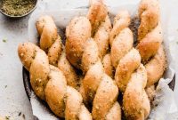 Warm Buttery Parmesan Herb Breadsticks