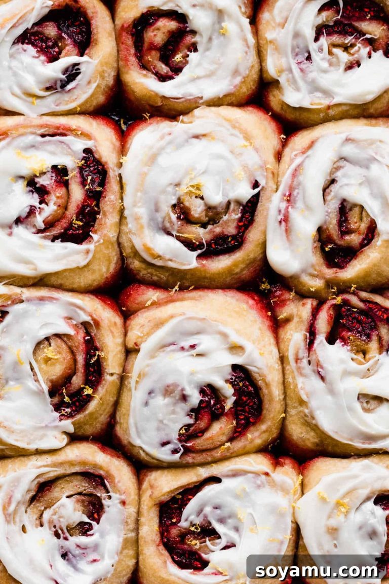 Tangy Raspberry Lemon Morning Buns with Cream Cheese Glaze 16 Tangy Raspberry Lemon Morning Buns with Cream Cheese Glaze