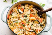 Zesty Lemon Butter Pasta with Zucchini and Tomatoes