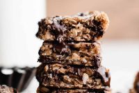 Chewy Brown Butter Chocolate Chunk Oatmeal Bars