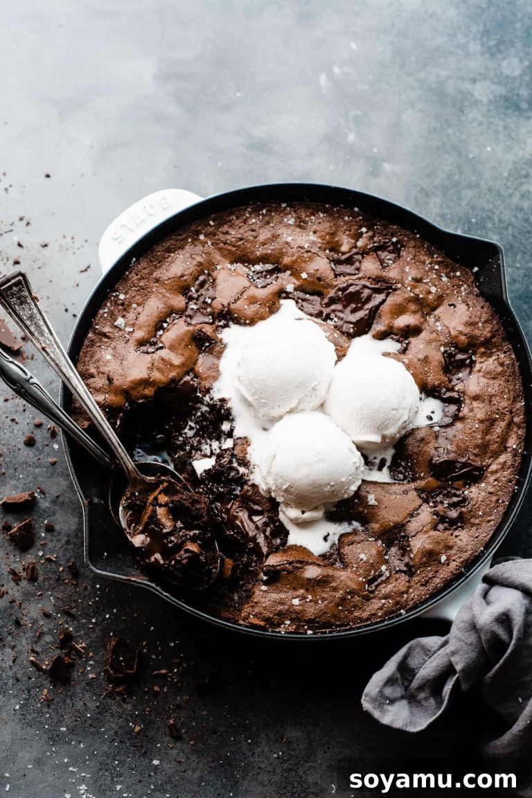 Ultimate Fudgy Triple Chocolate Skillet Brownie 12 Ultimate Fudgy Triple Chocolate Skillet Brownie