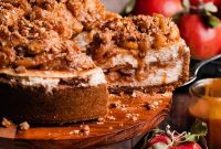 Decadent Salted Caramel Apple Pie Cheesecake