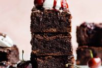 Decadent Black Forest Cherry Brownies