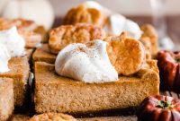Velvet Pumpkin Irish Cream Cheesecake Bars