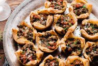 Roasted Red Pepper and Pesto Lamb Bites