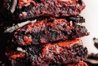 Velvet Swirl Oreo Fudge Brownies