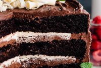 Black Tie Bliss: White Chocolate Cloud Cake