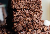 Brown Butter Chocolate Crispy Squares
