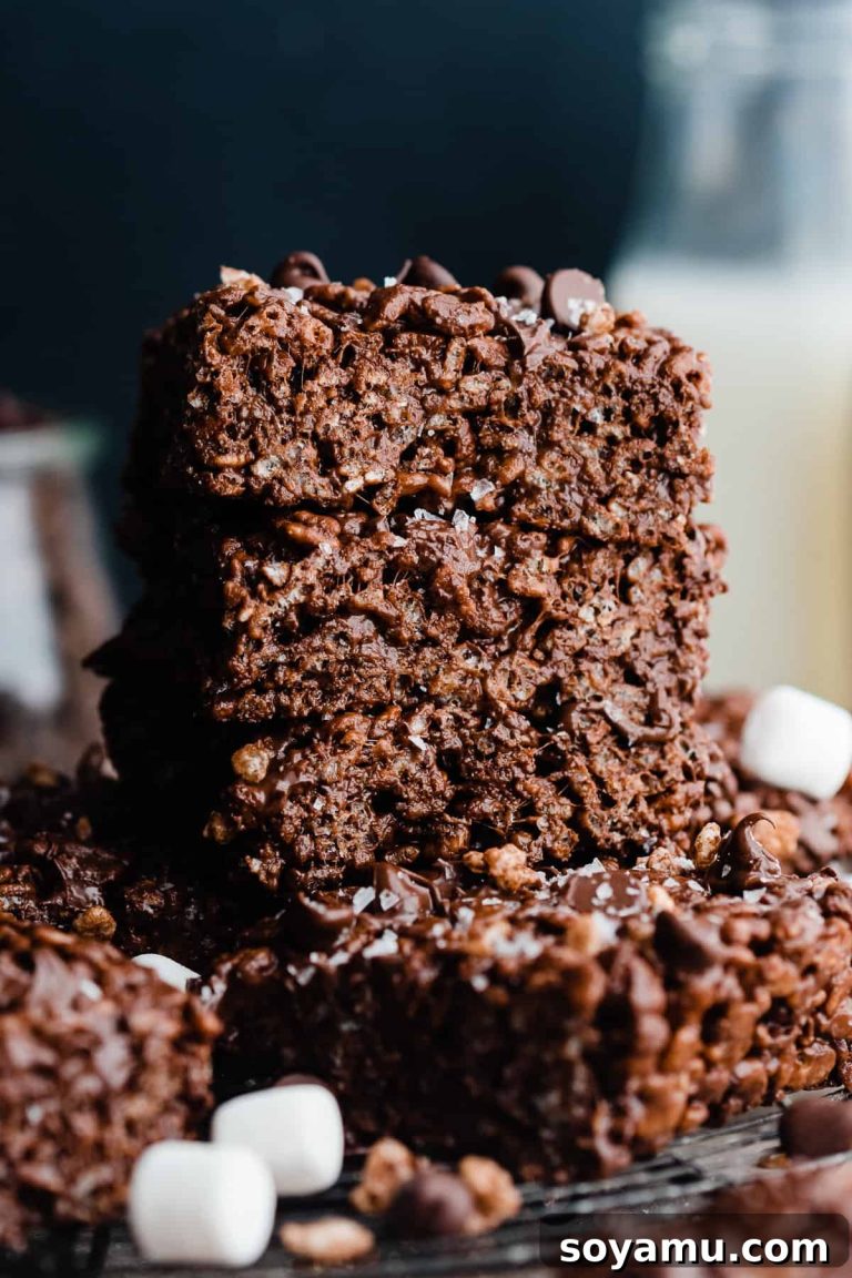 Brown Butter Chocolate Crispy Squares 29 Brown Butter Chocolate Crispy Squares