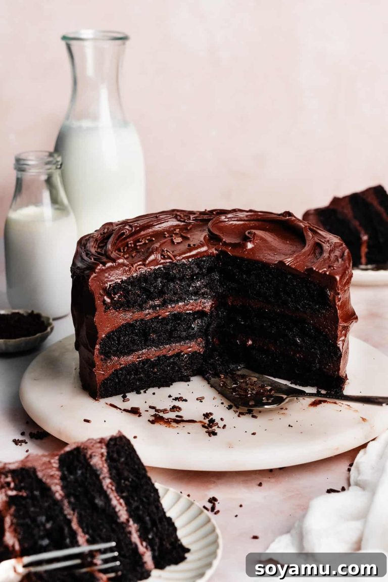 Ultimate Eggless Chocolate Fudge Cake 16 Ultimate Eggless Chocolate Fudge Cake