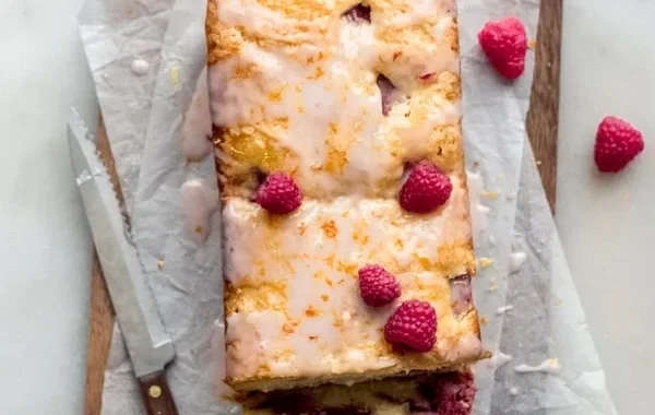 Bright Raspberry Lemon Loaf