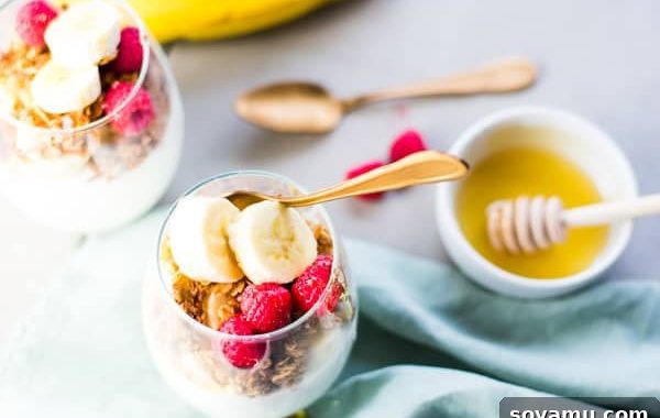 Easy 5-Minute Layers of Honey Granola and Fruit
