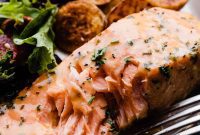 Sheet Pan Caramelized Maple Salmon with Crispy Potatoes