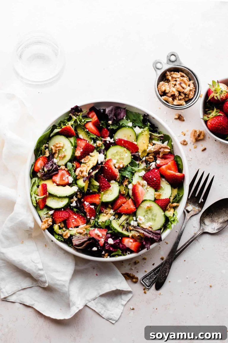 Vibrant Strawberry Cucumber Salad with Goat Cheese and Toasted Walnuts 10 Vibrant Strawberry Cucumber Salad with Goat Cheese and Toasted Walnuts