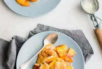 Effortless Vegan Peach Cobbler