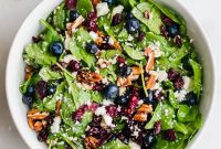 Vibrant Blueberry Spinach Salad with Honey-Kissed Balsamic