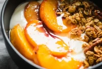 Peach Crisp Yogurt Parfaits