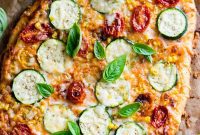Roasted Summer Vegetable Flatbread Pizza