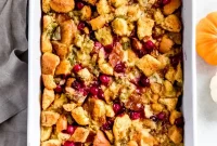 Sweet Cranberry Brioche Stuffing