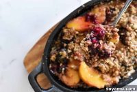 Intimate Peach Blackberry Crisp
