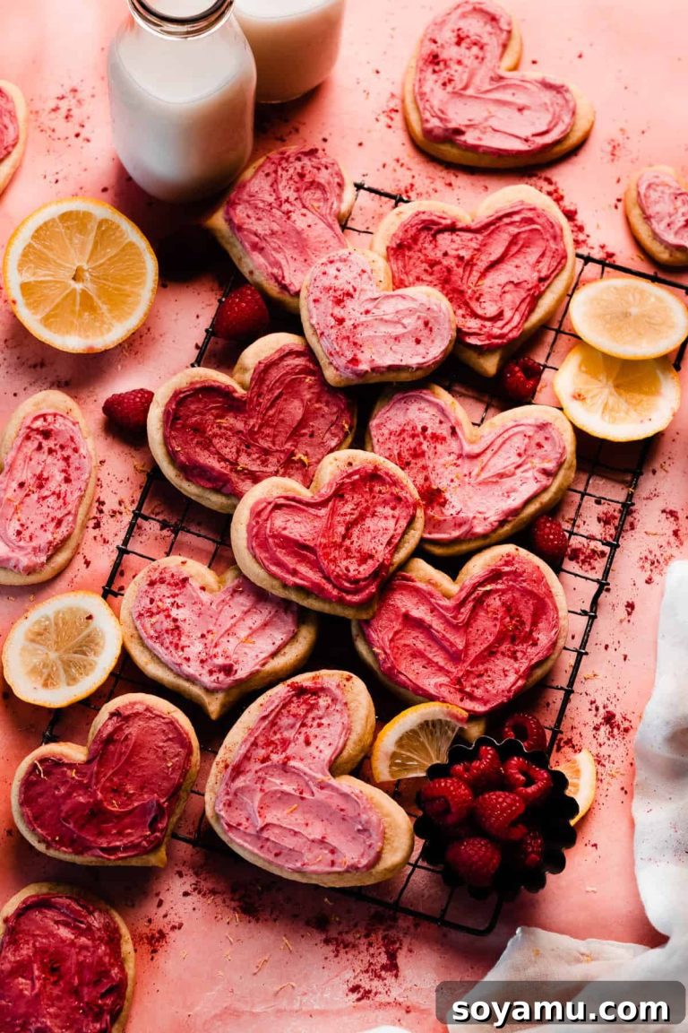 Zesty Raspberry Lemon Cream Cheese Sweetheart Cookies 20 Zesty Raspberry Lemon Cream Cheese Sweetheart Cookies