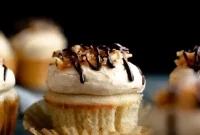 Toasted Coconut Caramel Cupcakes