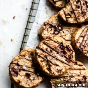 A tempting image of chocolate pistachio slice and bake cookies.