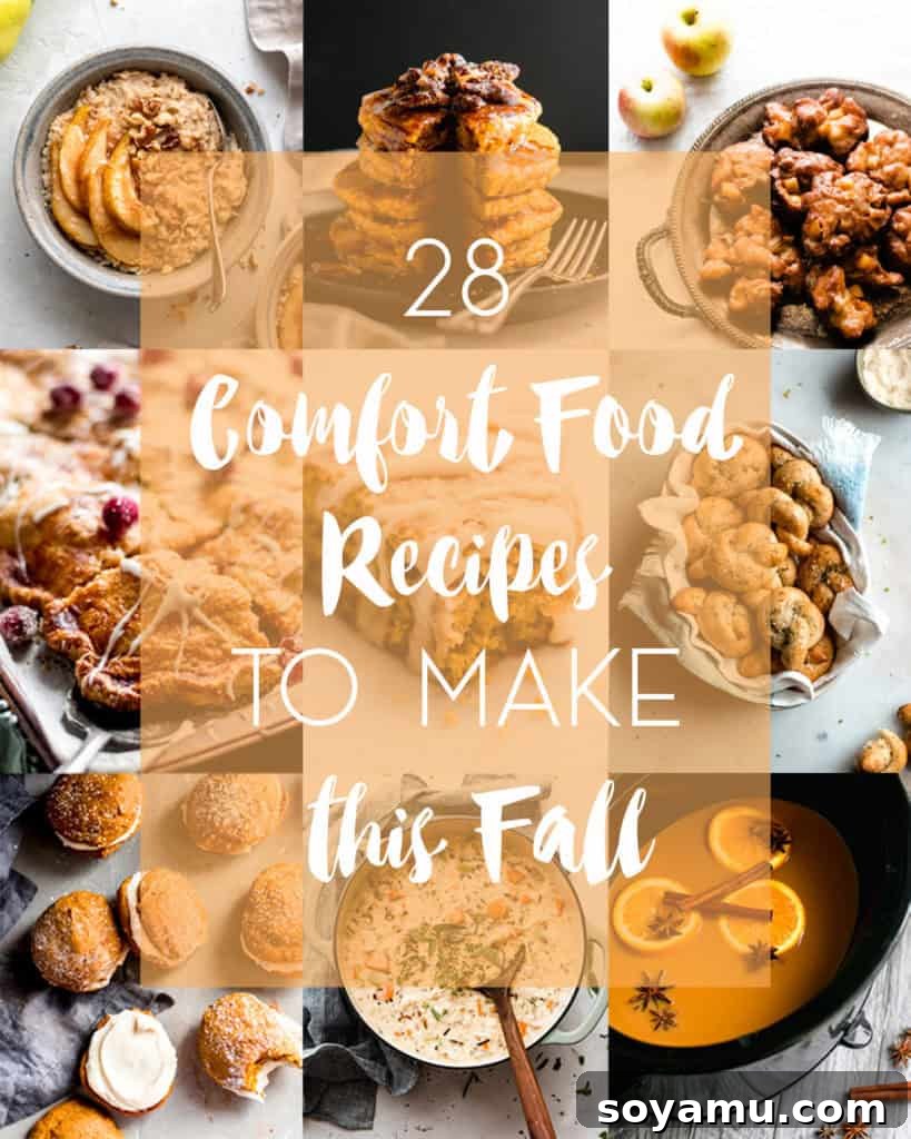 Essential Fall Comfort Food Recipes for a Cozy Autumn A vibrant flat lay showcasing various fall comfort food ingredients and dishes, including pumpkins, apples, spices, and a cozy bowl, illustrating the essence of autumn cooking.