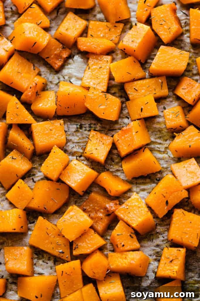 Easy Roasted Butternut Squash: A Perfect Fall Side How to Make Easy Roasted Butternut Squash - Roasted butternut squash is a tender, caramelized fall side dish flavored with sage and thyme. Quick and easy recipe.