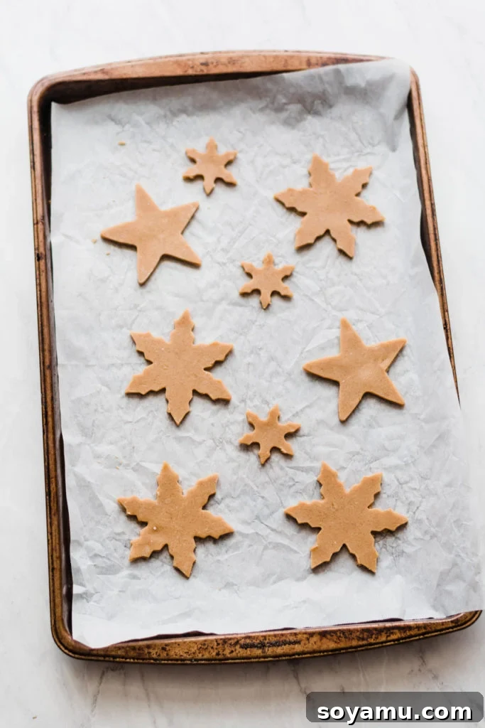 Festive Cinnamon Maple Cookies with White Chocolate & Sprinkles An array of beautifully decorated Cinnamon Spiced Maple Cutout Cookies, featuring white chocolate dips, edible gold stars, and colorful sprinkles, perfect for holiday gifting.