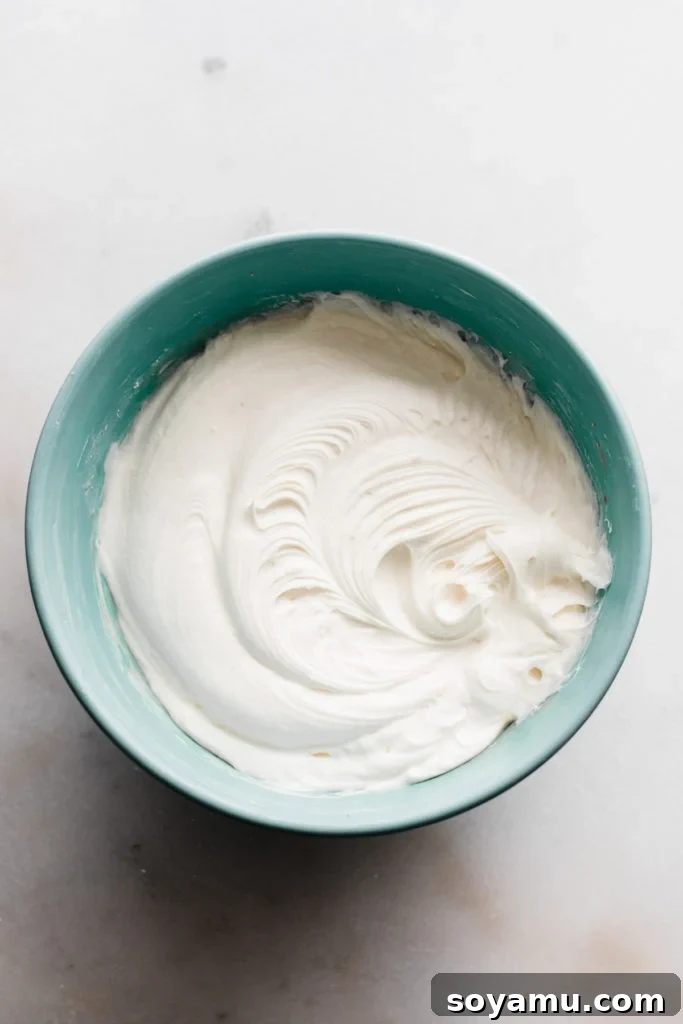 Delicious Caramelized White Chocolate Frosting Creamy Caramelized White Chocolate Frosting in a bowl