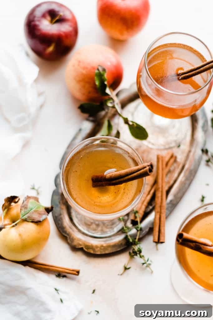 Maple Crisp Old Fashioned 6 A captivating top-down view of multiple cocktail glasses filled with the Apple Cider Old Fashioned, artfully arranged amidst scattered cinnamon sticks and fresh apple slices, creating a rich autumnal scene.