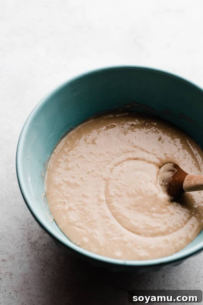 Brown Butter Maple Bacon Perfection 5 A bowl of cupcake batter.