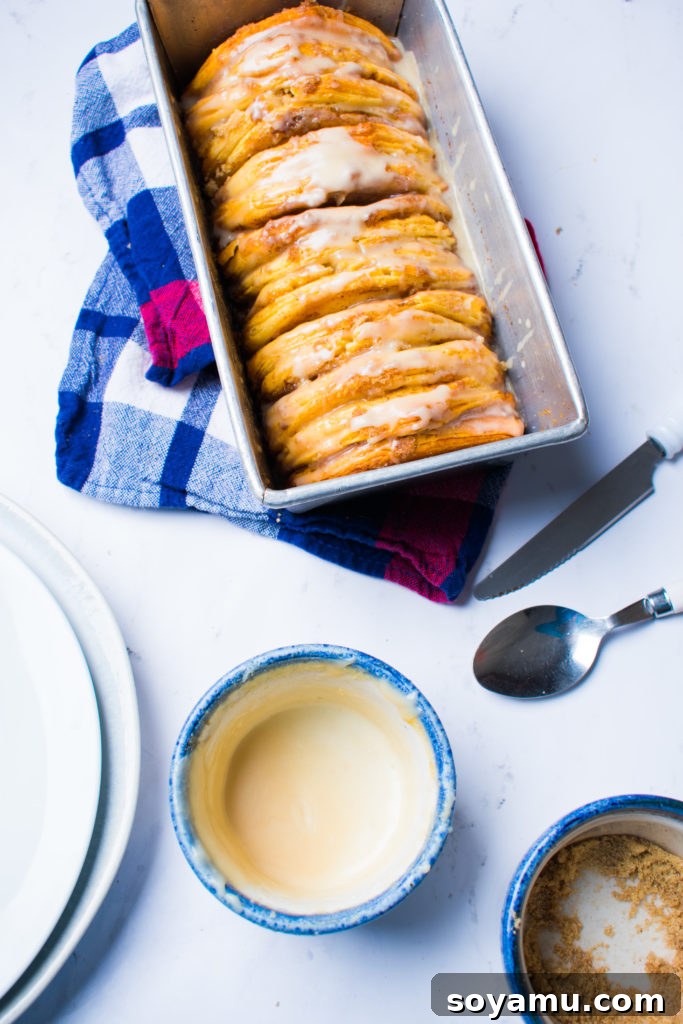 Maple Glazed Pull-Apart Bread - Soft, sweet layers Maple Glazed Pull-Apart Bread