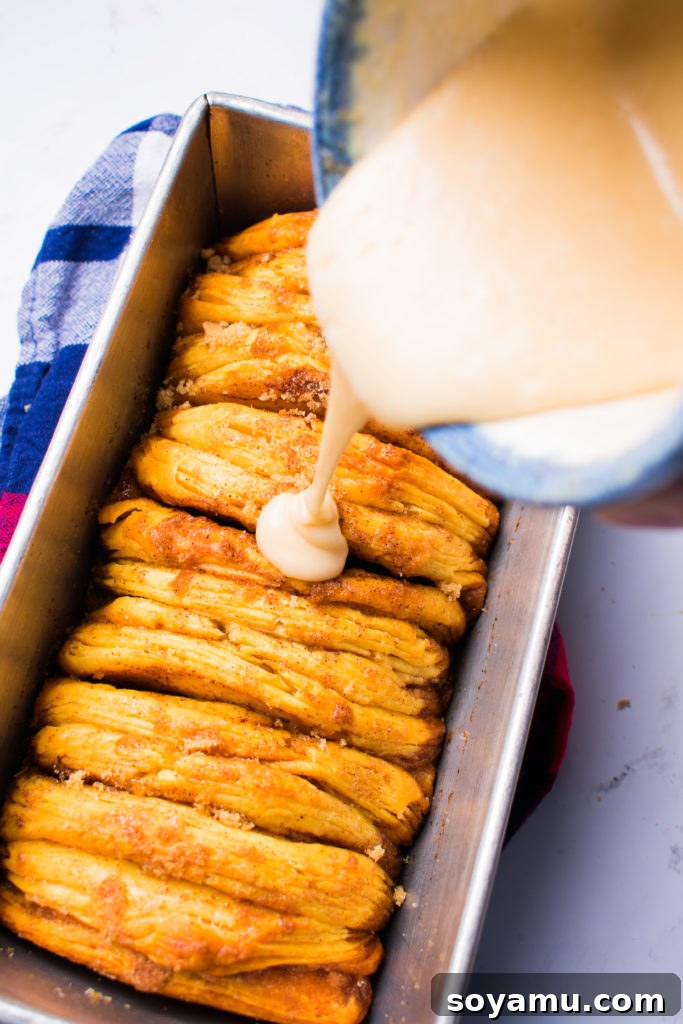 Maple Glazed Pull-Apart Bread - Ready to serve Maple Glazed Pull-Apart Bread