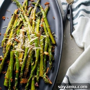 Golden Roasted Parmesan Asparagus 7 Parmesan Roasted Asparagus