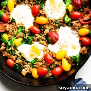 Healthy Taco Skillet recipe image, a delicious one-pan meal