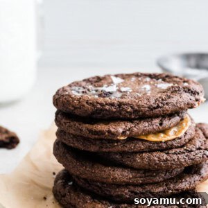 Caramel-Filled Chocolate Cookies
