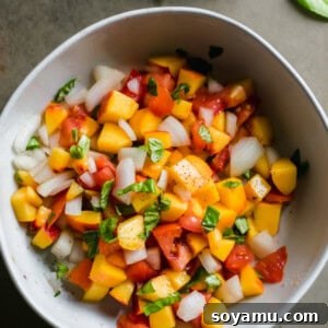 Small-Batch Peach Salsa