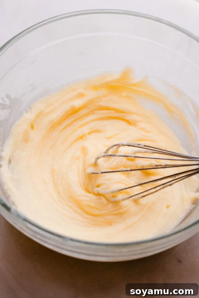 Golden Butterscotch Chocolate Chip Delights 5 A bowl of the melty soft butter.