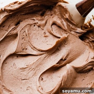 A bowl of luscious Nutella frosting, ready for use.